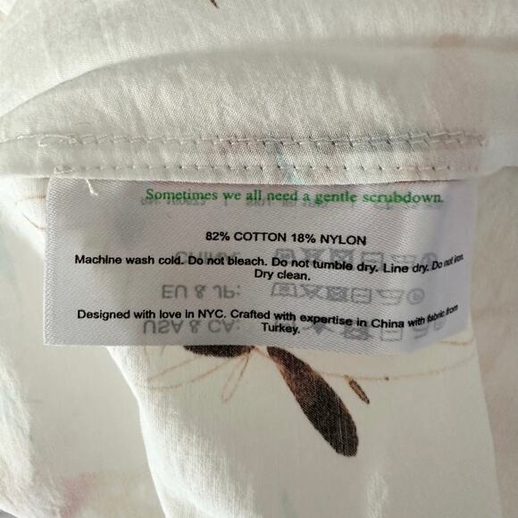 M.M. LAFLEUR The Jelina Summer Friday Dress Printed Voile Size Medium - Picture 5 of 10